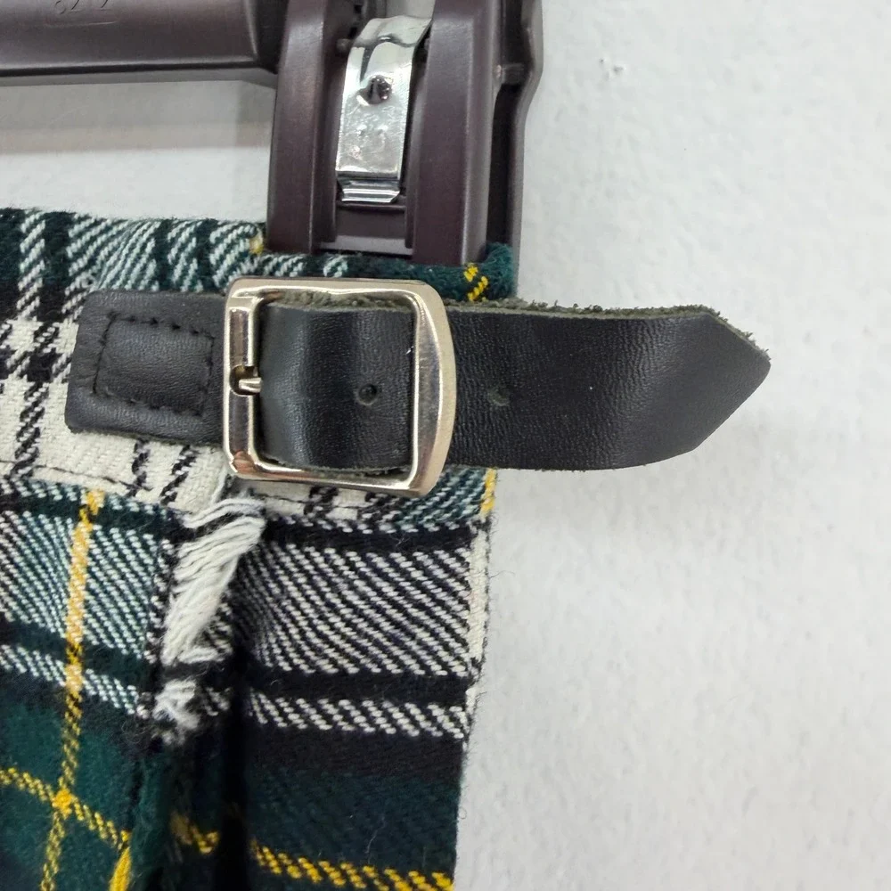 O'Neil Dublin Kids Dress Gordon Green Plaid Pleated Wool Kilt Skirt Ireland 5/6